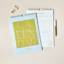 Customized 2025 Modern A4 Wall Calendar Printing
